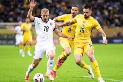 Romano Schmid (links) und Co. unterlagen in Bukarest. 