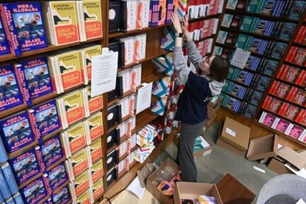 Frankfurter Buchmesse vor dem Start 