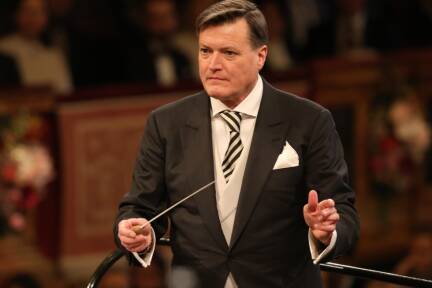 Christian Thielemann beim Neujahrskonzert 2024 der Wiener Philharmoniker 