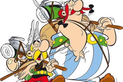 Asterix und Obelix auf Wanderschaft. Am 23. Oktober erscheint der neue Band „Asterix in Lusitanien“. 