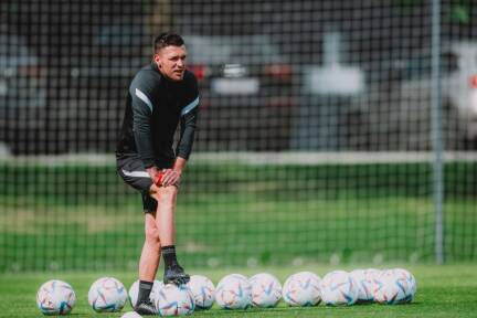 Zlatko Junuzovic bei seinem ersten Training als Letsch-Assistent am Freitag. 
