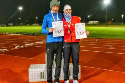 Die Landesmeister Klaus Steiner und Therese Wagenleitner.  