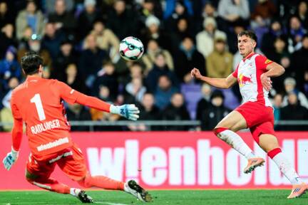Youngster Tim Trummer setzte beim 3:0-Sieg gegen Austria Wien den Schlusspunkt. 