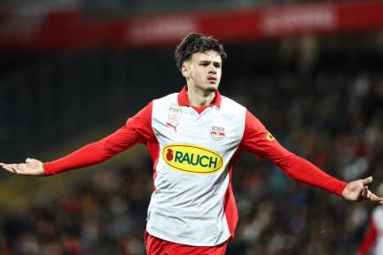 Kerim Alajbegovic macht mit starken Leistungen bei Red Bull Salzburg auf sich aufmerksam.  