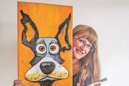 Die Seekirchnerin Veronika Schneider ist seit vier Jahren Teil der Künstlergruppe „Eugendorf Kreativ“ und stellt auch heuer wieder aus. 