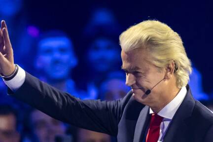 Der Rechtspopulist Wilders bei einer Wahldebatte 