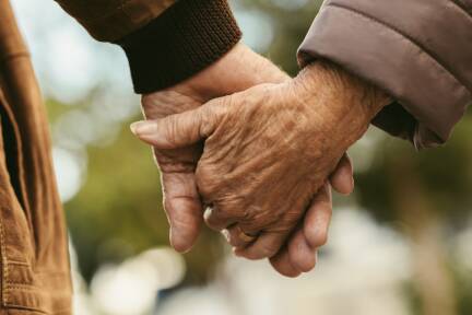 Ältere Paare wurden in die Studie miteinbezogen. 