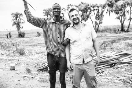 Wolfgang Bauer auf einer Recherchereise im Südsudan.  