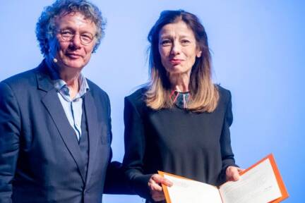 Ursula Krechel bei der Verleihung des Büchner-Preises in Darmstadt 