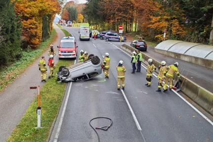 Unfall bei Waldprechting.  