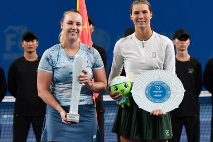 Unterlag erst im Finale der Russin Anna Blinkowa: Lilli Tagger (r.). 