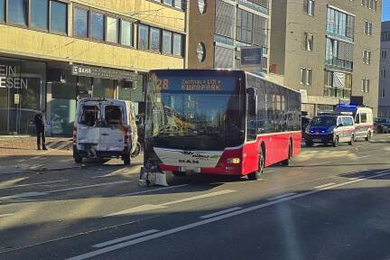 Unfall in der Hellbrunner Straße. 