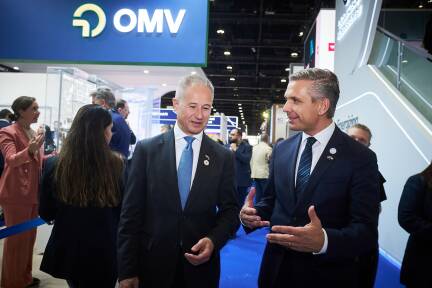 OMV-Chef Alfred Stern, Minister Wolfgang Hattmannsdorfer 