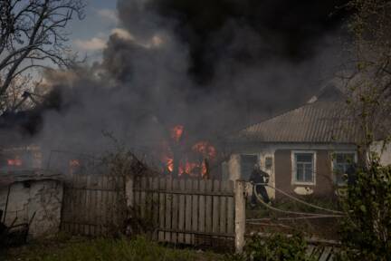 In der Stadt Pokrowsk tobt auch ein Häuserkampf. 