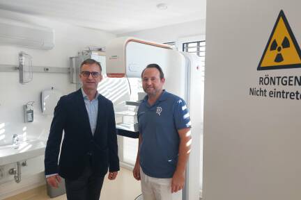 Die niedergelassenen Radiologen Dejan Gvozdic (links) und Imre Vasvary. 