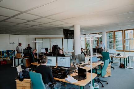 Das SN-Produktionsteam bei der Arbeit. 