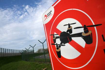 Auch am Flughafen Brüssel gilt eigentlich ein Drohnenverbot 