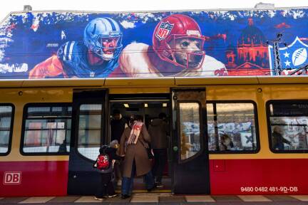 Ganz Berlin steht im Zeichen der NFL. 