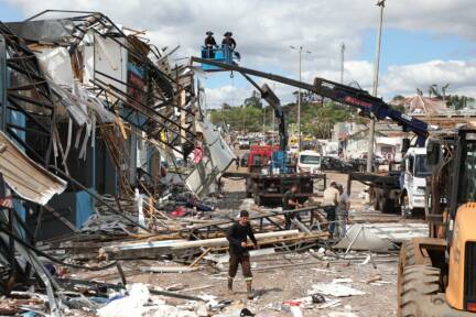 Rio Bonito do Iguaç in Trümmern 