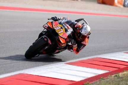 Pedro Acosta in Portugal auf seiner KTM MotoGP-Dritter 