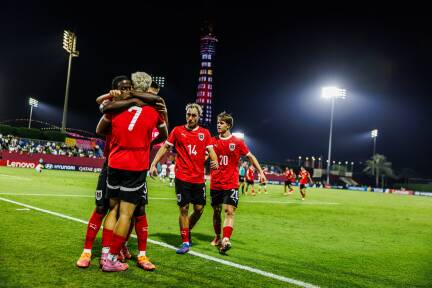 Österreichs Fußball-Nachwuchs jubelt in Doha über einen historischen Erfolg. 