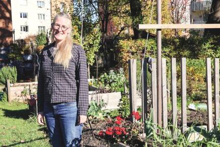 Der Gemeinschaftsgarten ist einer der Projekte die Hannah Weiß beim ABZ betreut.  