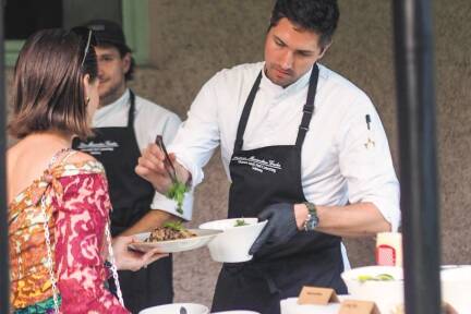 Fabian Gruber bei der Arbeit. 