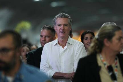 Gavin Newsom, Gouverneur von Kalifornien, bei der Klimakonferenz in Brasilien. 
