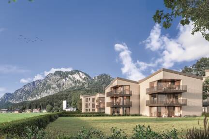 Bald entstehen 78 zeitgemäße Wohnungen auf dem einstigen Knoll-Areal in Grödig. 