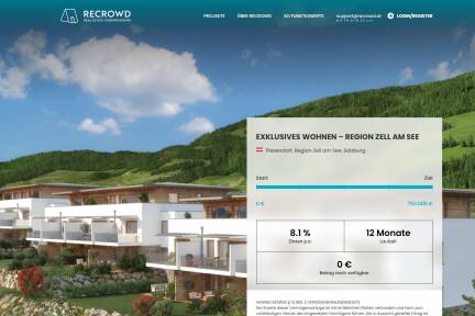 Über Crowdfunding versucht der Bauträger aus Bischofshofen Geld für sein Immobilienprojekt einzutreiben.  