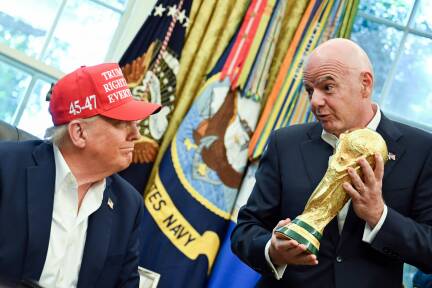 Zwei, die sich gut rund um die Fußball-WM verstehen: US-Präsident Donald Trump und Fifa-Boss Gianni Infantino. 