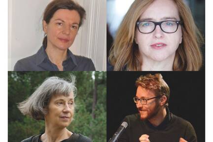 Bei der Poesie-Nacht treten fünf Autor:innen auf und sprechen mit Tomas Friedmann und Ines Schütz. Musik: Vitus Denifl. 