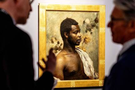 Gustav Klimts Porträt des ghanaischen Prinzen William Nii Nortey Dowuona wurde heuer im März auf der TEFAF in Maastricht ausgestellt. 