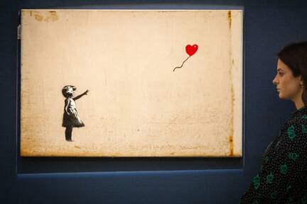 Bekanntes Banksy-Motiv 'Girl with Balloon' 