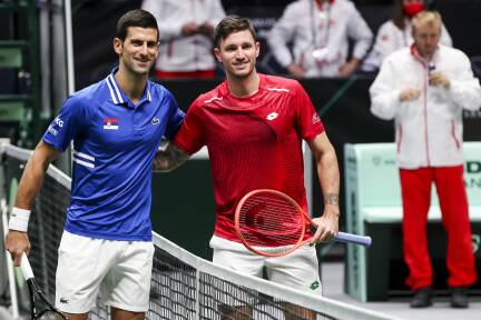 Dennis Novak spielte 17-mal für Österreich, unter anderem gegen Serbien und Novak Djokovic. 