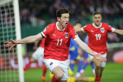 Michael Gregoritsch jubelte über sein 1:1 gegen Bosnien 