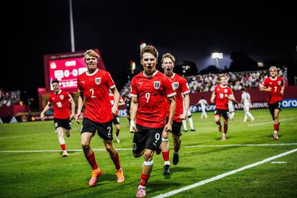 Wie im Rausch: Österreichs U17-Nationalteam eilt bei der WM in Katar von einem Sieg zum nächsten. 