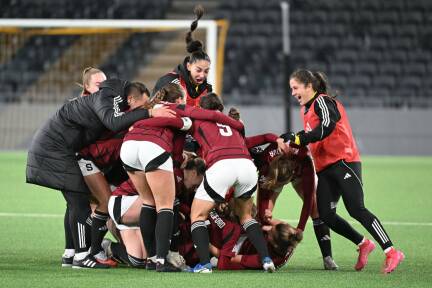 Riesenjubel bei den Sparta-Prag-Spielerinnen.  