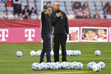 Verstehen sich blendend: Sportdirektor Christoph Freund und Trainer Vincent Kompany. 
