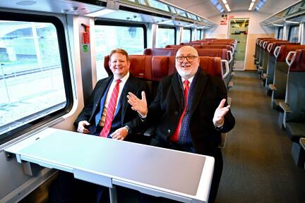ÖBB-Manager Andreas Matthä und Bernhard Gritzner. 