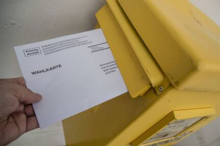 Die Wahlkarten sind ausgezählt.   Die Wahlkarten sind ausgezählt.