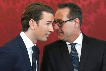 Das neue Führungsduo: Kanzler Sebastian Kurz (ÖVP) und Vizekanzler Heinz-Christian Strache (FPÖ).  