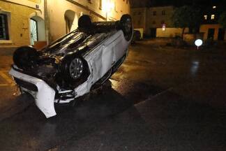 Bilder von der Nacht in Hallein.  