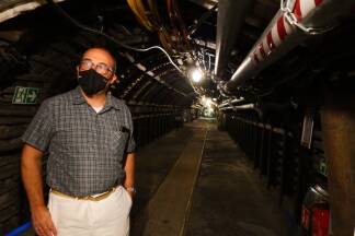 Im Deutschen Bergbaumuseum wurde ein Bergwerk nachgebaut.  