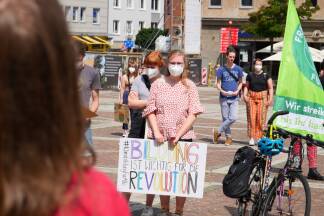 Bei der Fridays-for-Future-Demonstration in Dortmund. 