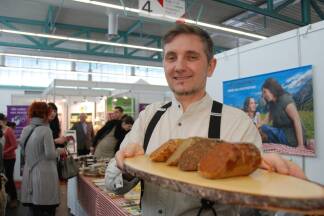 Vegane Wurst – hier im Messezentrum Salzburg.  