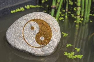 Das Gegensatzpaar Yin und Yang bildet nach den Lehren der TCM eine Einheit.  