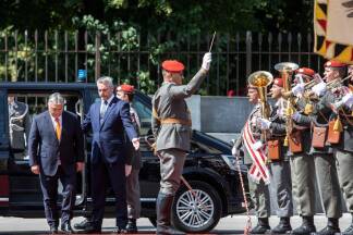 Bundeskanzler Karl Nehammer und Ungarns Ministerpräsident Viktor Orbán. 