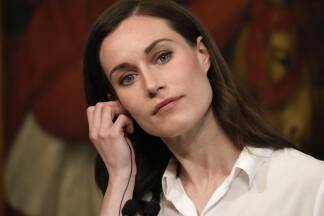 Die finnische Ministerpräsidentin Sanna Marin.  Die finnische Ministerpräsidentin Sanna Marin.