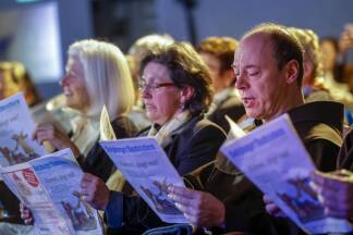 Im SN-Saal hieß es wieder: „Kommt, singt mit!“ 
